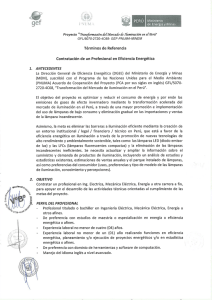 Page 1 e gef Nl \,, de Emerga y Minas Proyecto "Transformación del