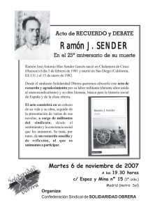 CARTEL Jornada sobre Ramón J Sender 2007