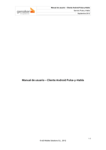 Manual de usuario – Cliente Android Pulsa-y-Habla