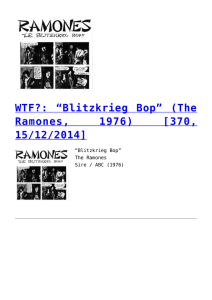 WTF?: “Blitzkrieg Bop” (The Ramones, 1976) [370, 15/12/2014],Who