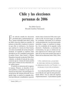 Chile y las elecciones peruanas de 2006