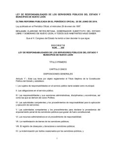 ley de responsabilidades de los servidores público del estado y