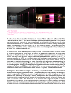 luz y reflejo: la intervención al pabellón de barcelona por