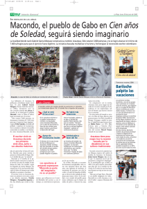 Macondo, el pueblo de Gabo en Cien años de Soledad, seguirá