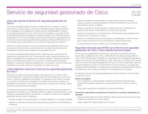 Servicio de seguridad gestionado de Cisco