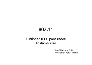 Estándar IEEE para redes Inalámbricas