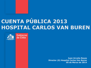 CUENTA PÚBLICA 2013hot! - Hospital Carlos Van Buren
