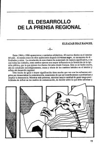 EL DESARROLLO DE LA PRENSA REGIONAL