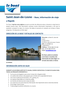 Saint-Jean-de-Losne - Base, información de viaje y llegada