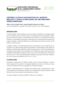 criterios actuales diagnosticos de diabetes mellitus y otras