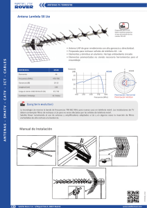 Antena Lambda SX Lte Manual de Instalación