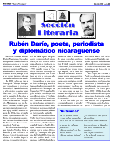 Rubén Darío, poeta, periodista y diplomático nicaragüense