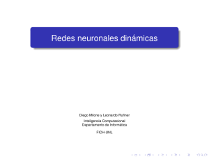 Redes neuronales din´amicas