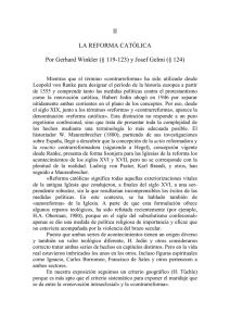 II LA REFORMA CATÓLICA Por Gerhard Winkler (§ 119