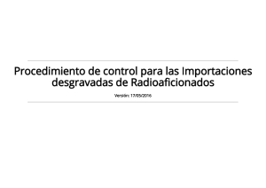 Procedimiento de control...das de Radioaficionados