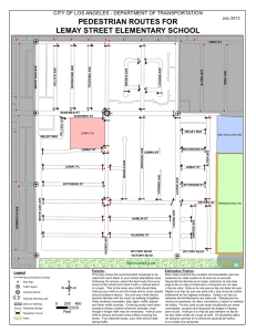 lemay street elementary school pedestrian routes for