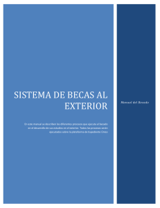 sistema de becas al exterior - Oficina de Asuntos Internacionales y