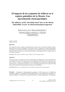 El impacto de los conjuntos de trilleros en el registro paleolítico de