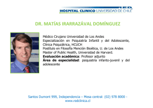 DR. MATÍAS IRARRAZÁVAL DOMÍNGUEZ