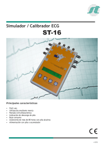 Simulador / Calibrador ECG - ST