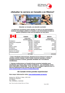 ¿Estudiar la carrera en Canadá o en México?