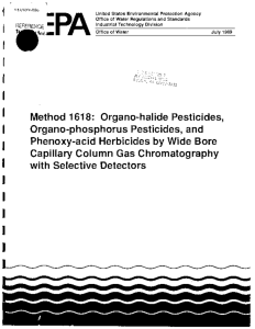1618: Method 1618: Organo-halide Pesticides, Organo