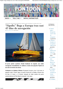 “Fipofix” llega a Europa tras casi 47 días de navegación