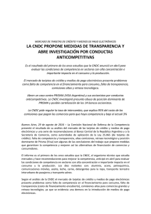 LA CNDC PROPONE MEDIDAS DE TRANSPARENCIA Y ABRE