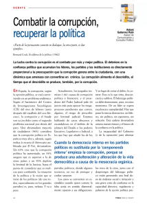 Combatir la corrupción, recuperar la política - Antoni Gutiérrez-Rubí