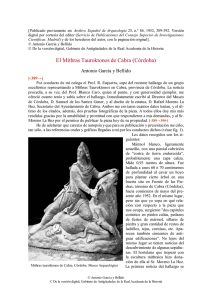 pdf El Mithras Tauroktonos de Cabra (Córdoba)