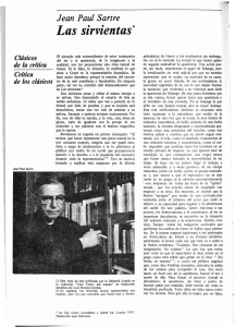 Jean Paul Sartre Las sirvientas - Revista de la Universidad de México