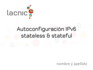 Autoconfiguración IPv6