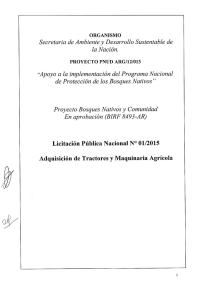Pliego LPN01-2015 BNyC - Procurement Notices