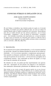 CONSUMO PÚBLICO E INFLACIÓN DUAL