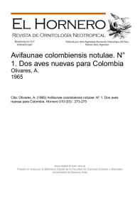 Biblioteca Digital | FCEN-UBA | Olivares, A.. "Avifaunae