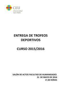 Listado Entrega de Trofeos - Universidad CEU San Pablo