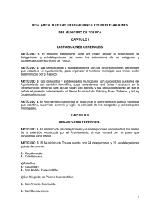 reglamento de las delegaciones y subdelegaciones del municipio