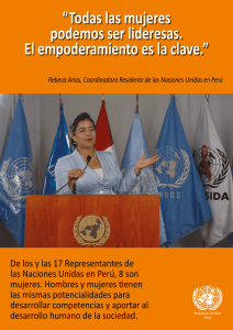 De los y las 17 Representantes de las Naciones Unidas en Perú, 8