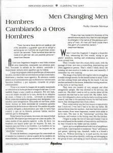 Hombres Cambiando a Otros Hombres Men Changing Men