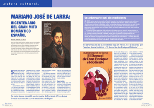 Mariano José de Larra: bicentenario del gran mito romántico español