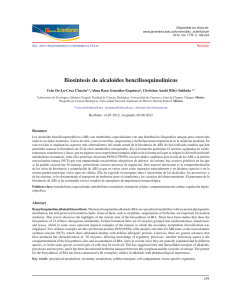 Biosíntesis de alcaloides bencilisoquinolínicos