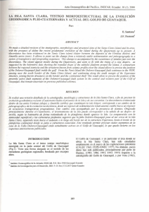 LA ISLA! SANTA CLARA, TESTIGO MORFOESTRUCTURAL DE LA