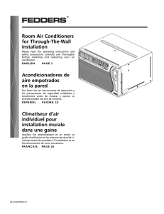 Room Air Conditioners for Through-The-Wall