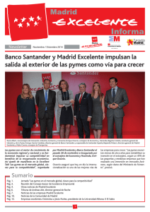 Banco Santander y Madrid Excelente impulsan la salida al exterior