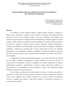 Desentramando nodos que conforman la red de trata de mujeres