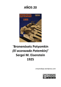 AÑOS 20 `Bronenósets Potyomkin (El acorazado Potemkin)` Sergei