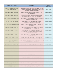 Unidades médicas SEMAR.