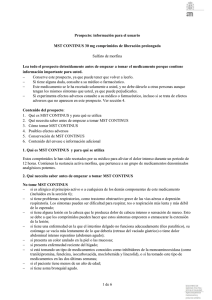 Prospecto - Agencia Española de Medicamentos y Productos