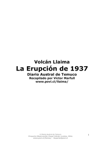 La Erupción de 1937