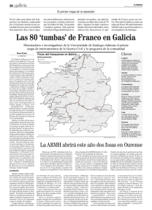 Las 80 `tumbas` de Franco en Galicia